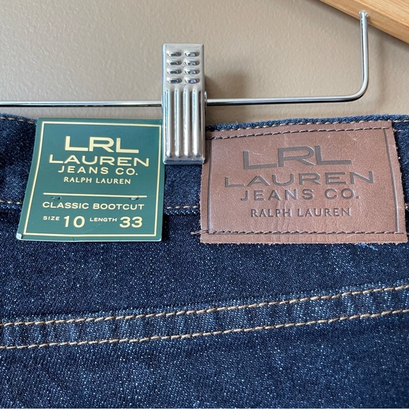 NWT Lauren Ralph Lauren Classic Bootcut Women’s blue Jeans Size 10 - Picture 5 of 16